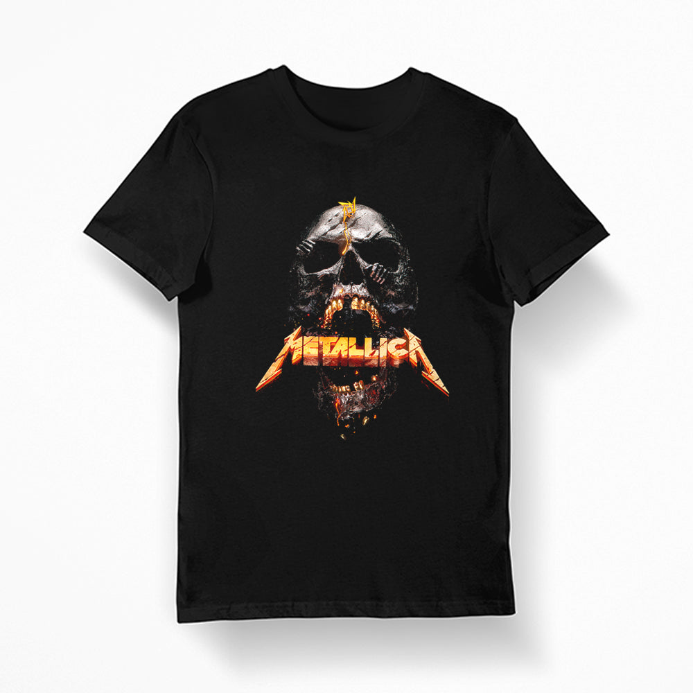 Glowing skull t-shirt, music band
