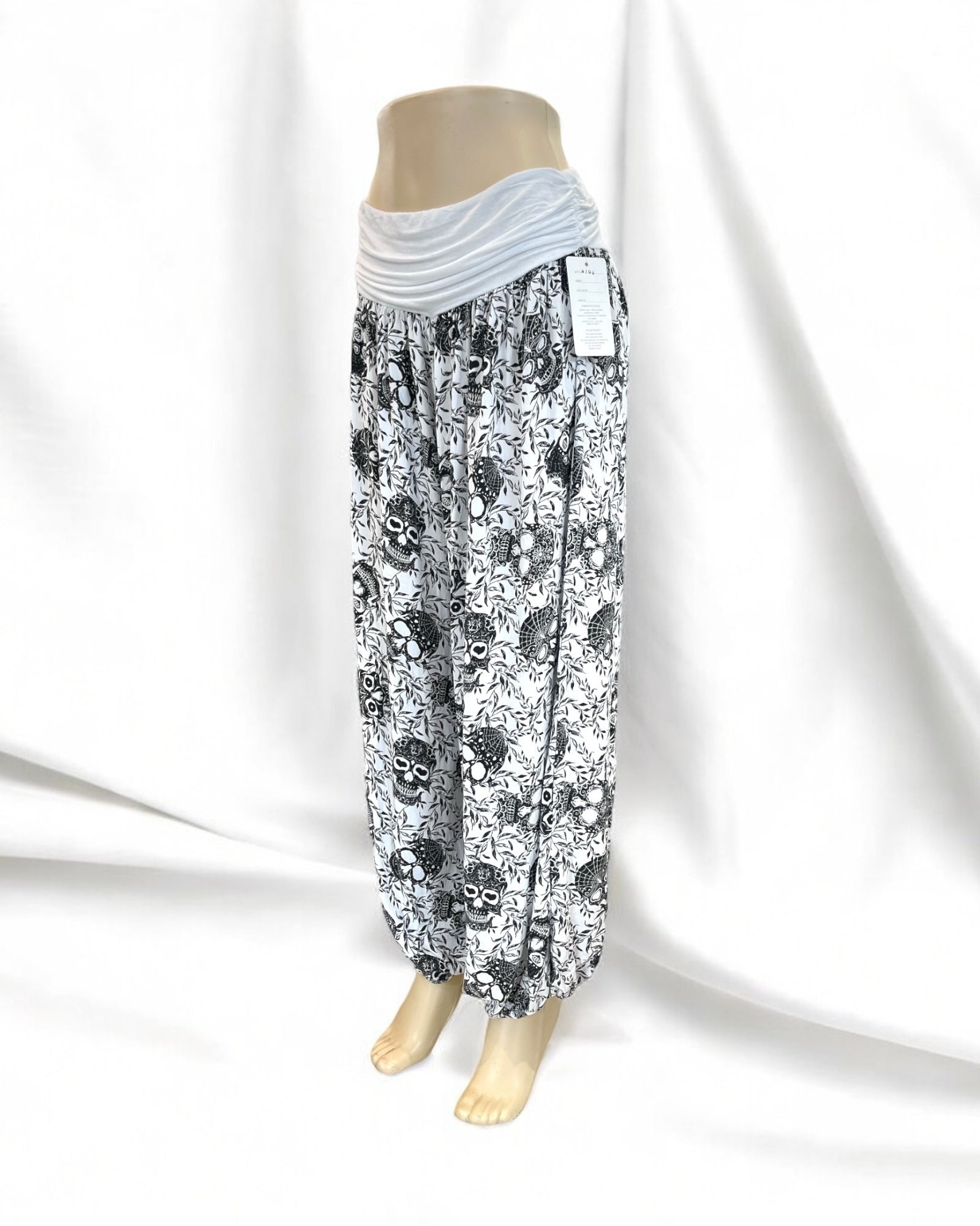 Boho skulls pants made in Italy 