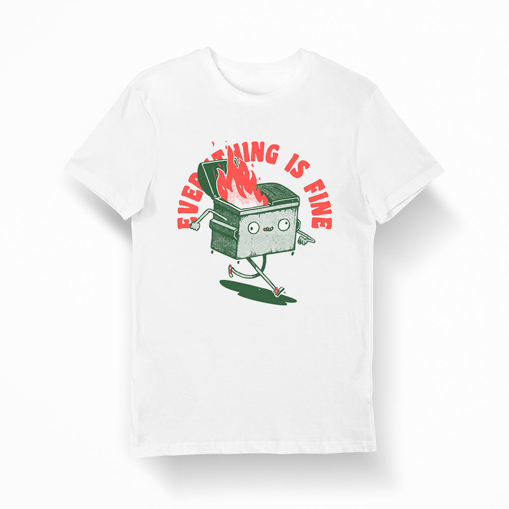 toaster fire but everything is fine funny t-shirt