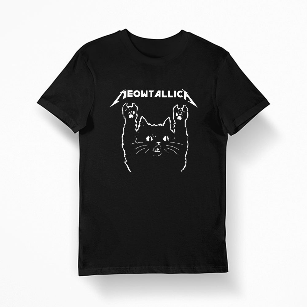 Meowtallica t-shirt black, funny 