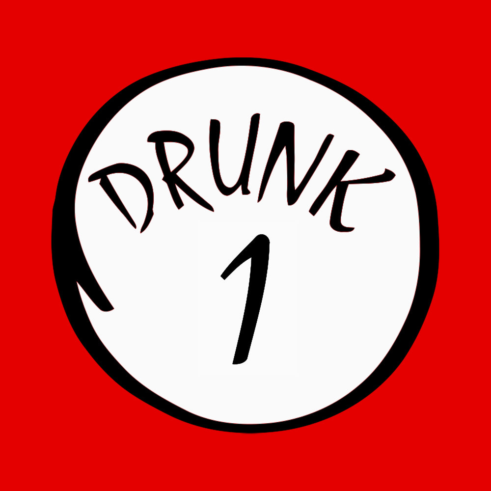 Drunk 1 - T-Shirt (Red)